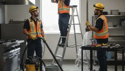 Emergency plumber repairing a leak in Dallas, TX for fast burst pipe and urgent plumbing service