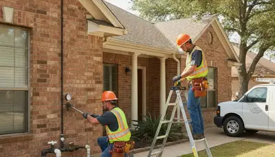 Dallas, TX plumbing repair technician providing fast residential leak and pipe repair service