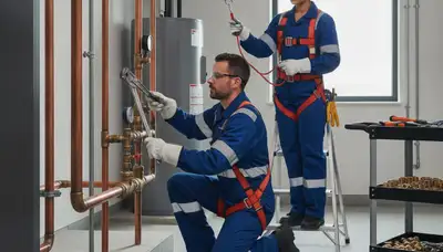 Dallas TX plumber repairing a residential pipe leak for fast plumbing repair service