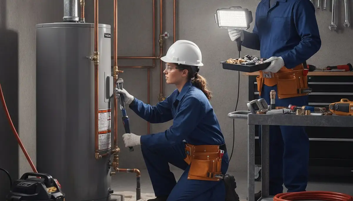Dallas, TX plumber repairing a home pipe for reliable plumbing service