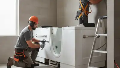 Walk-in tub installation in Dallas, TX by On Call Plumbers for safer, accessible bathroom upgrades