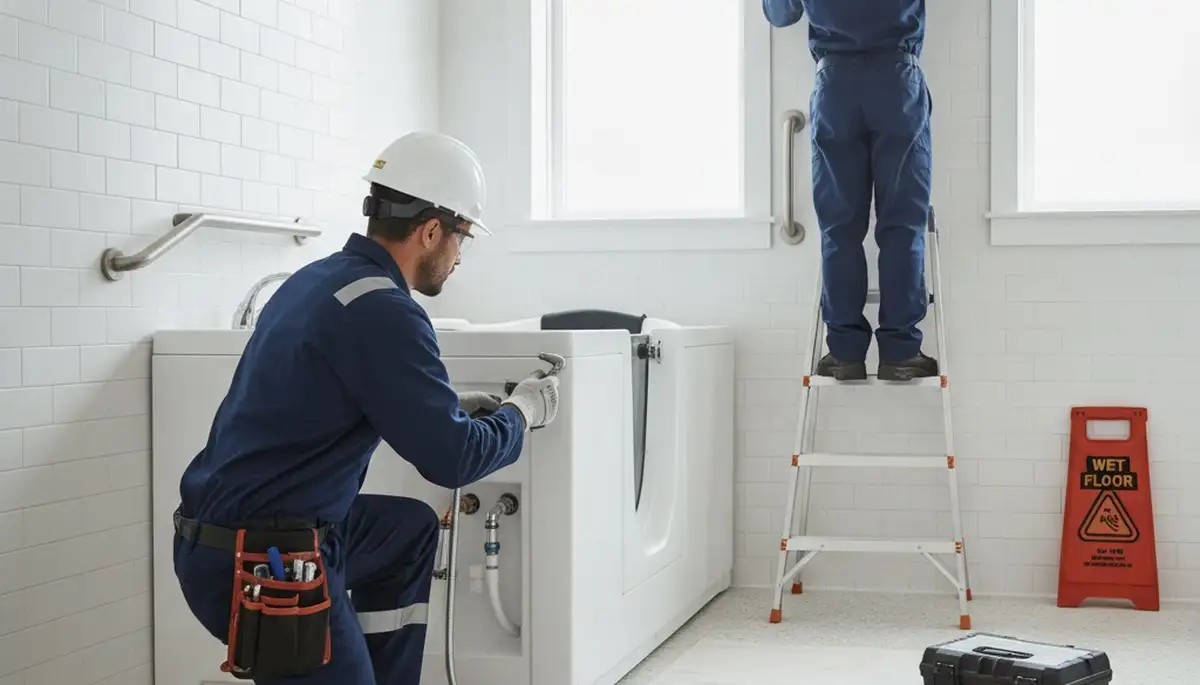 Walk-in tub installation in Dallas, TX for safer, accessible bathroom plumbing service